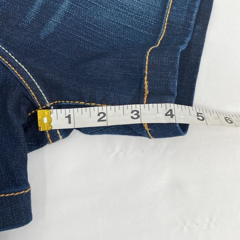 BKE Denim Payton Dark Wash Jean Shorts Whiskering Beaded Pockets Women's 28 - Picture 10 of 10